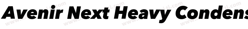 Avenir Next Heavy Condensed字体转换